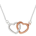 Interlocking Double Heart Necklace