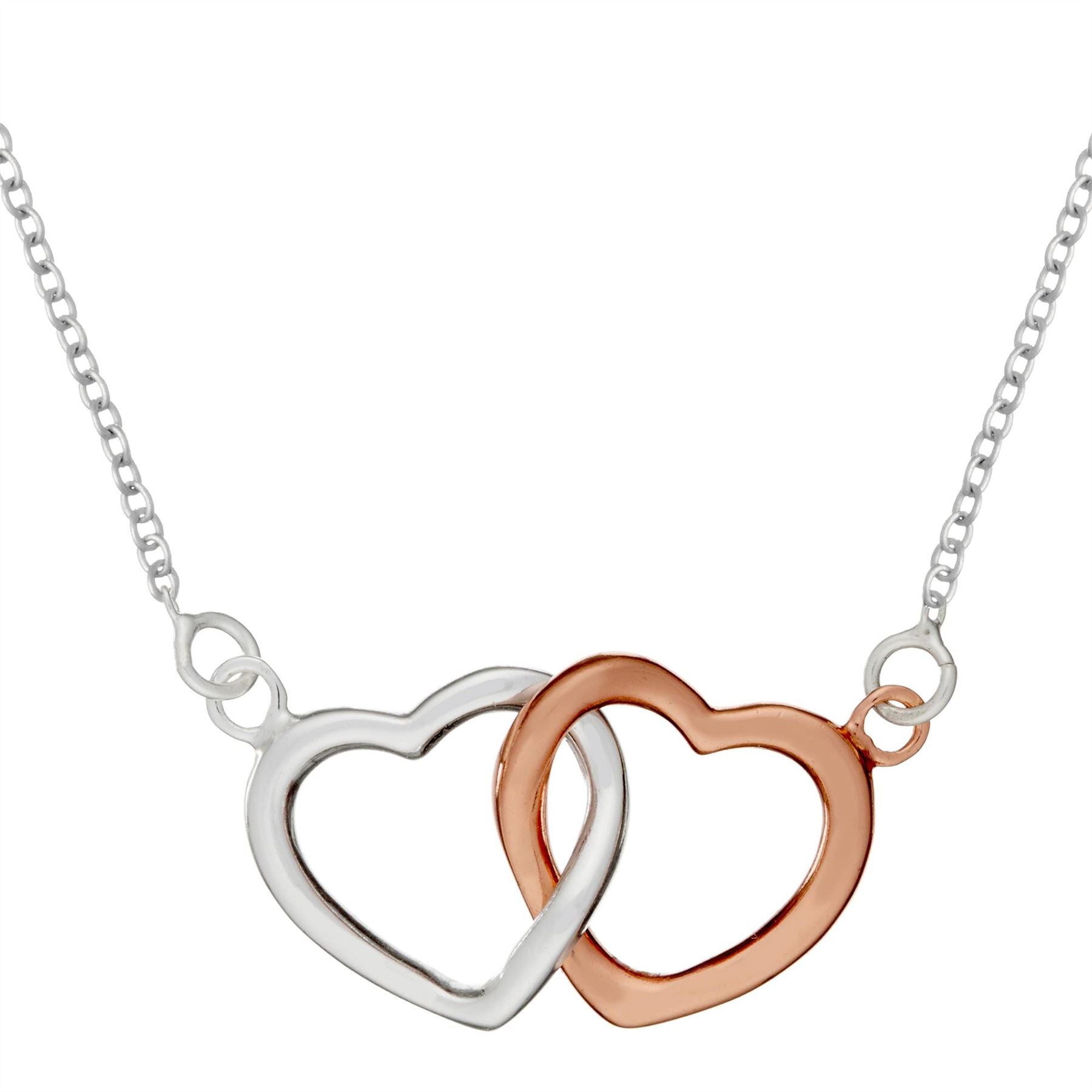 Interlocking Double Heart Necklace